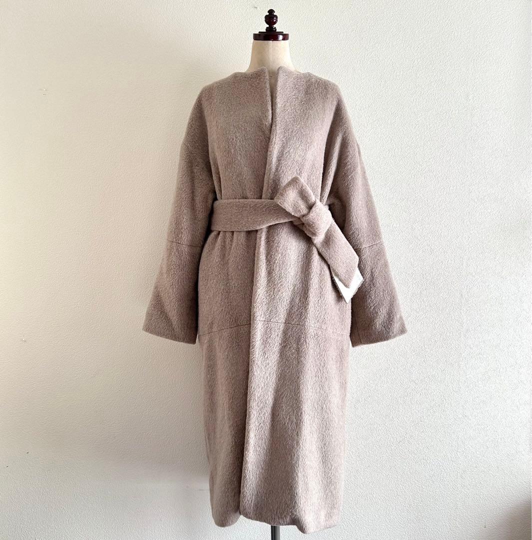 定価 77,000円 Whim Gazette ウールアルパカシャギーコート