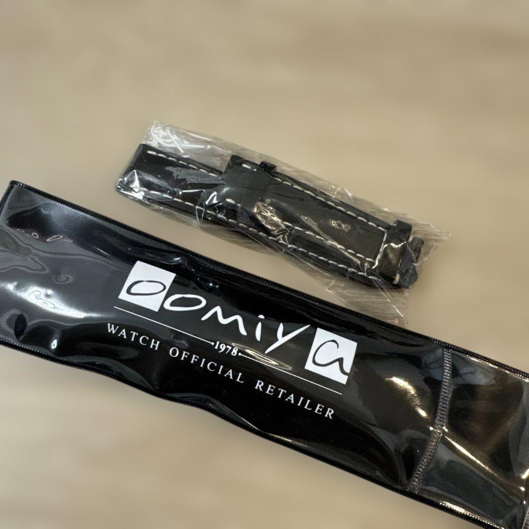 ブライトリング レザーベルト ブラックBREITLING 黒22-20 120