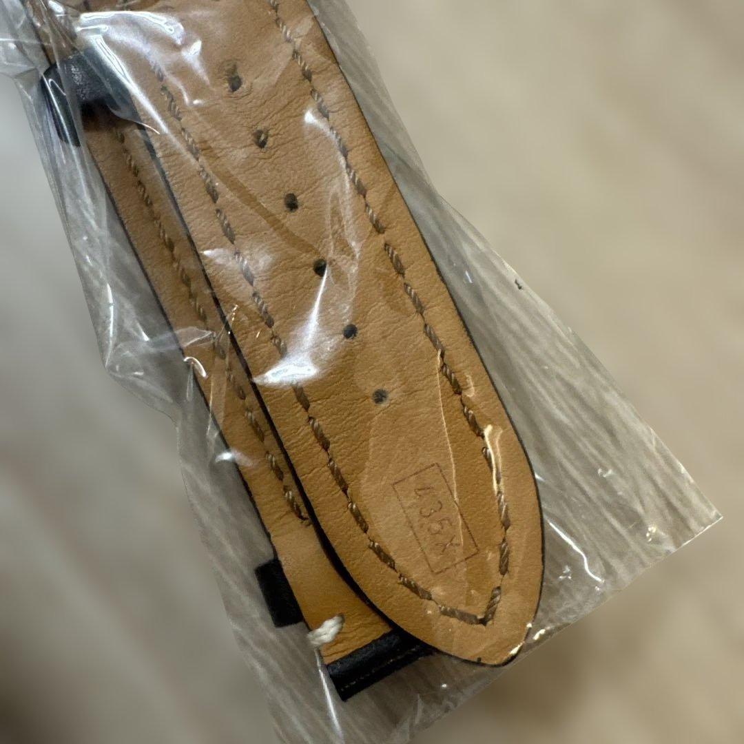 ブライトリング レザーベルト ブラックBREITLING 黒22-20 120