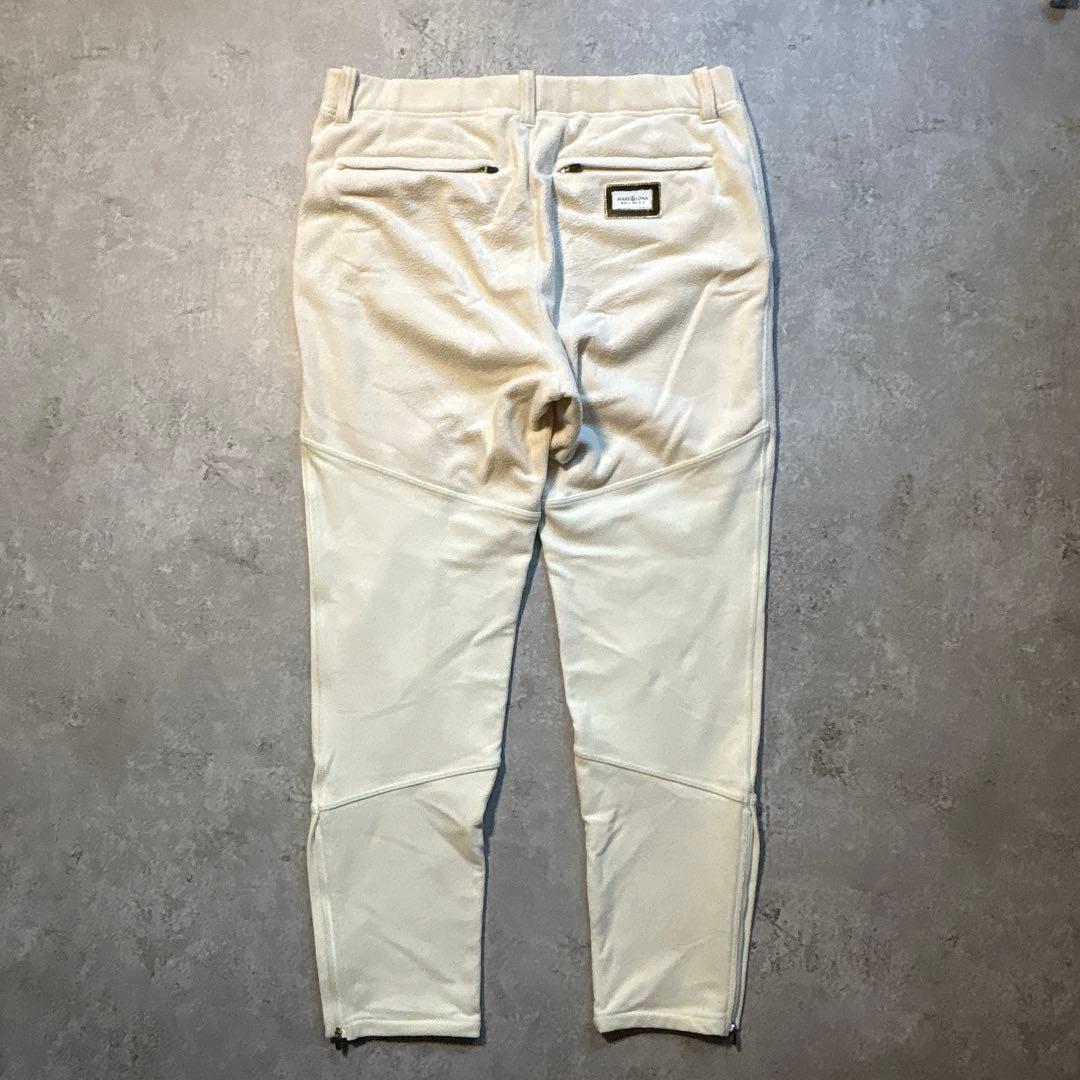 MARK&LONA マークアンドロナ フリースパンツ ロング ゴルフ 白 防風