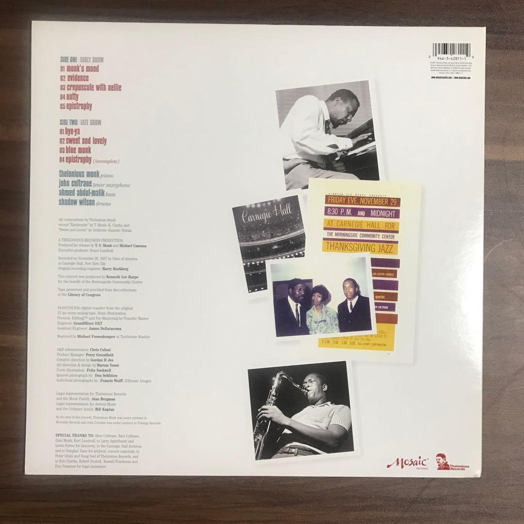 THELONIUS MONK QUARTET 200g LPレコード