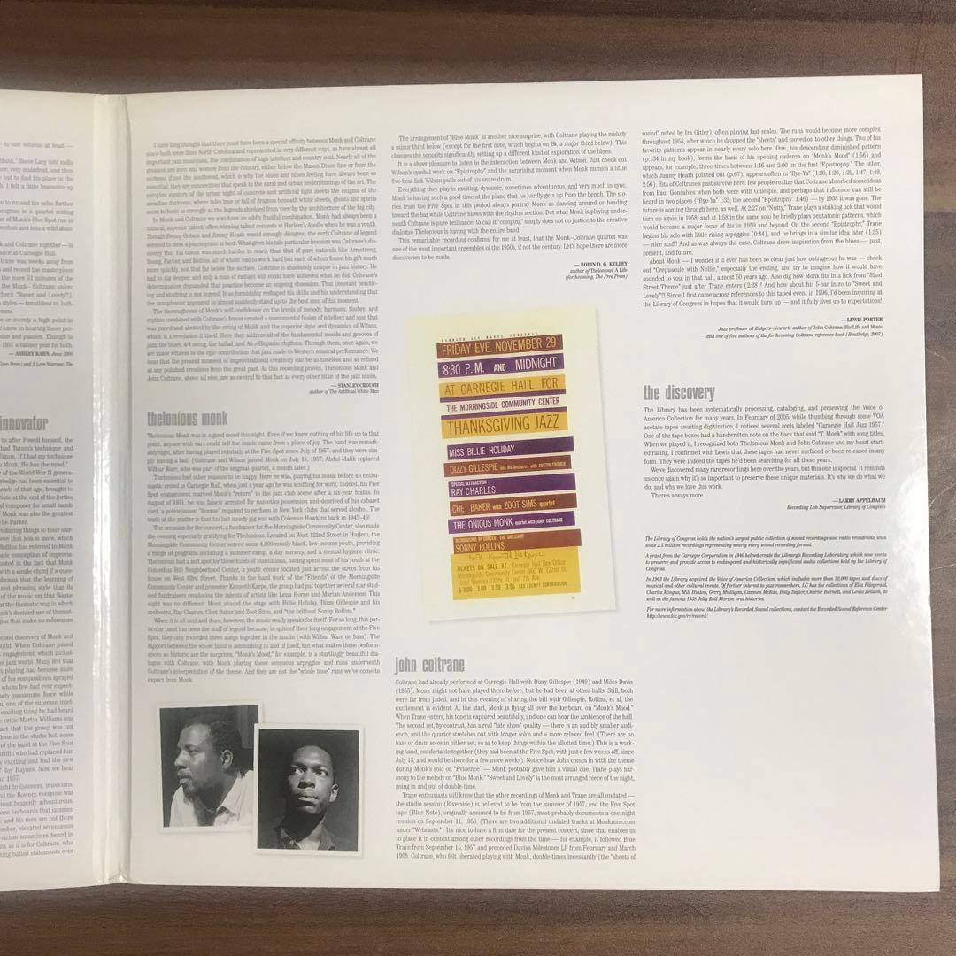 THELONIUS MONK QUARTET 200g LPレコード