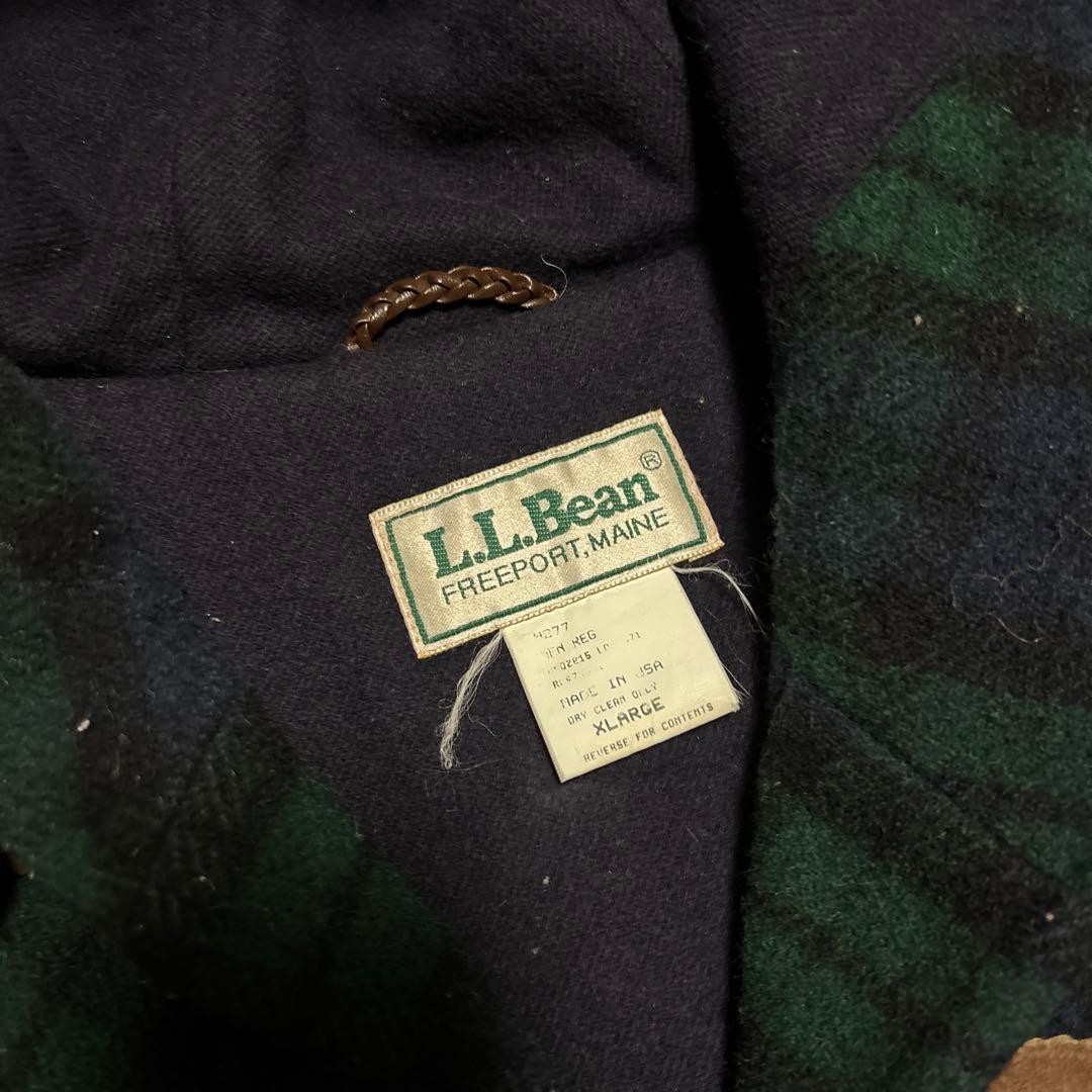 80~90's LLBEAN ブラックウォッチダッフルコート ウールコートラルフ