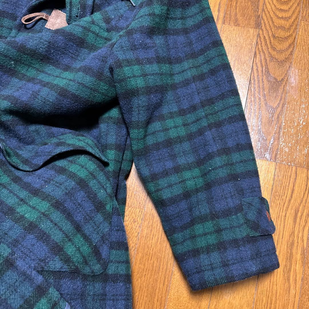 80~90's LLBEAN ブラックウォッチダッフルコート ウールコートラルフ