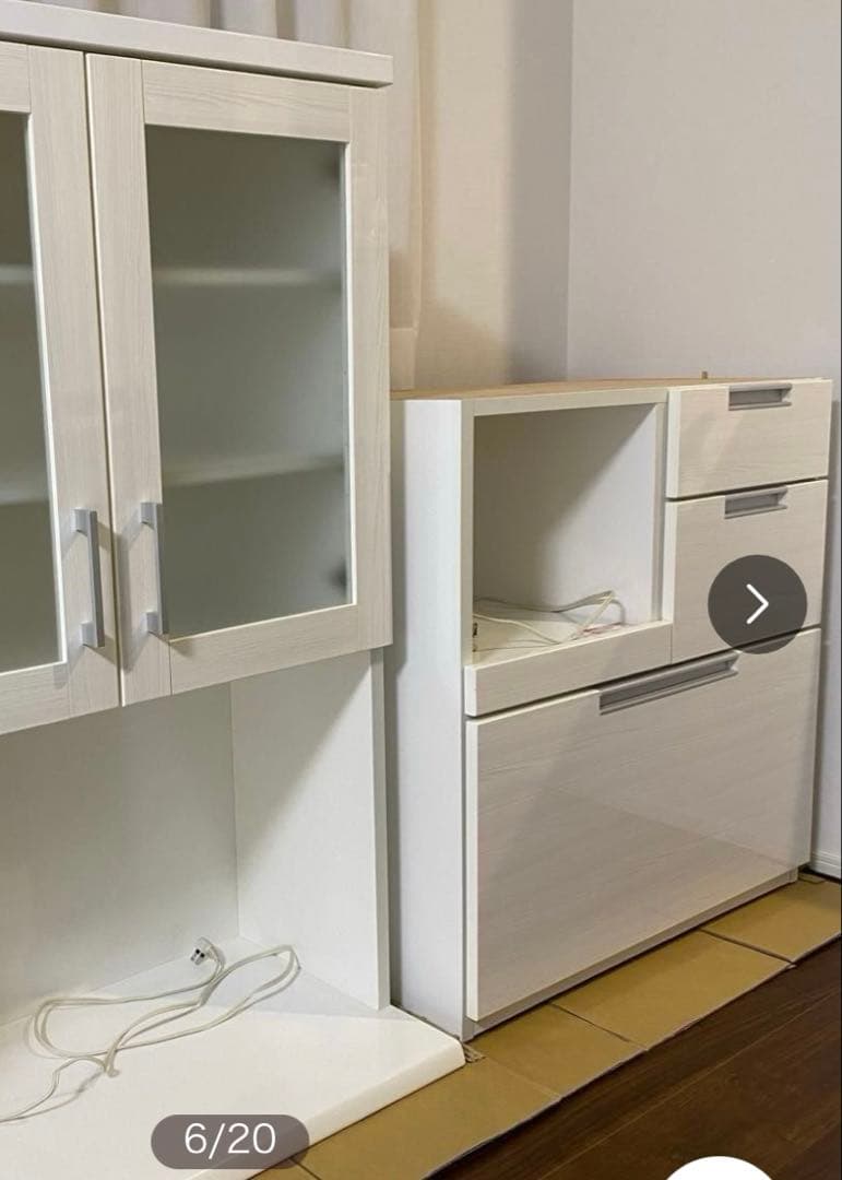 【なぎ】他の方の購入不可です。 ニトリ　キッチンボード　ダリア80