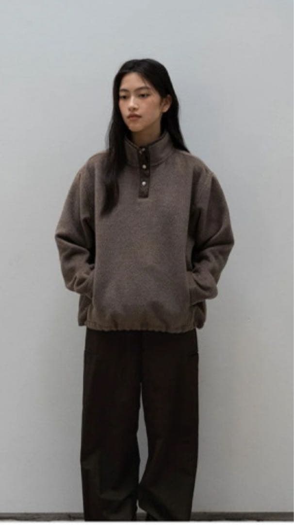 Nap Himalayas Fleece Jumper ブラウン　OHOTORO