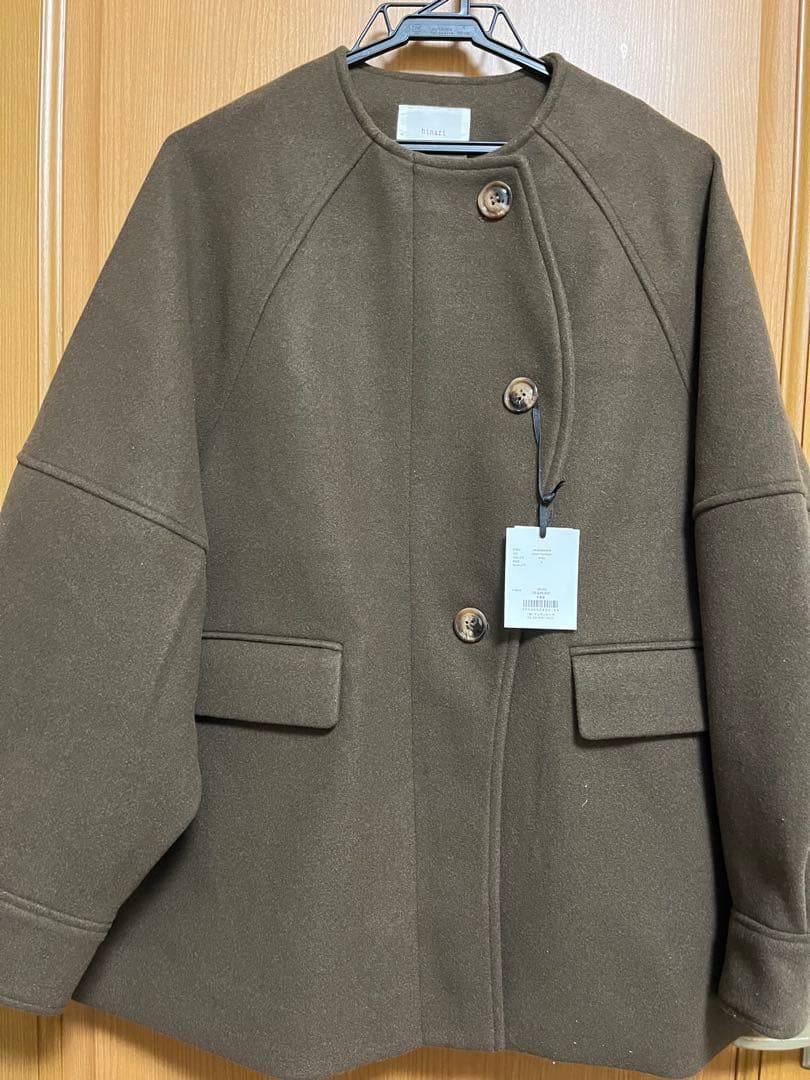 hinari ウェーブデザインミドルコート