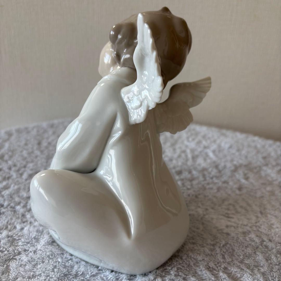 【新品・箱付き】リヤドロ 天使の考えごと（なんとかなるよ）