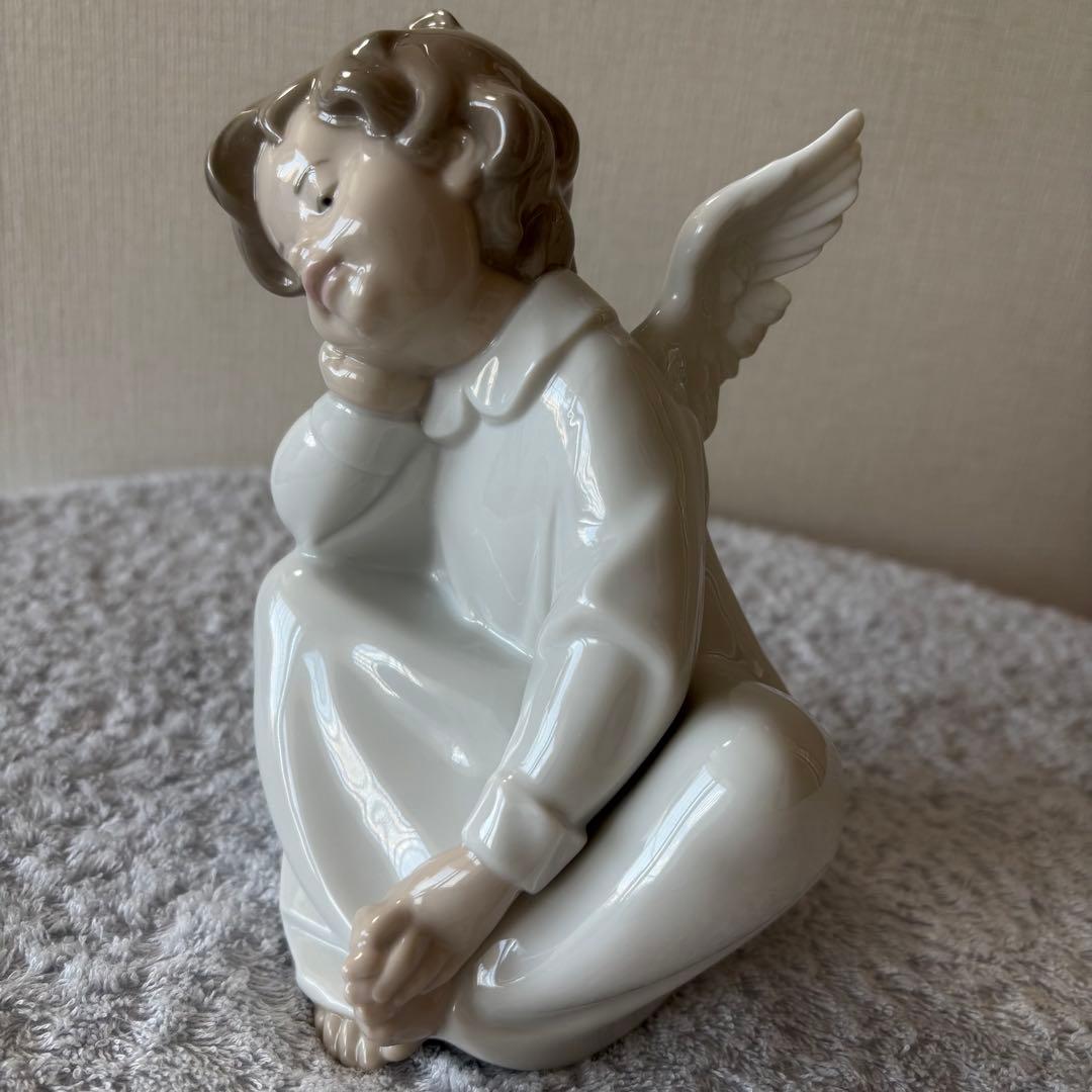 【新品・箱付き】リヤドロ 天使の考えごと（なんとかなるよ）