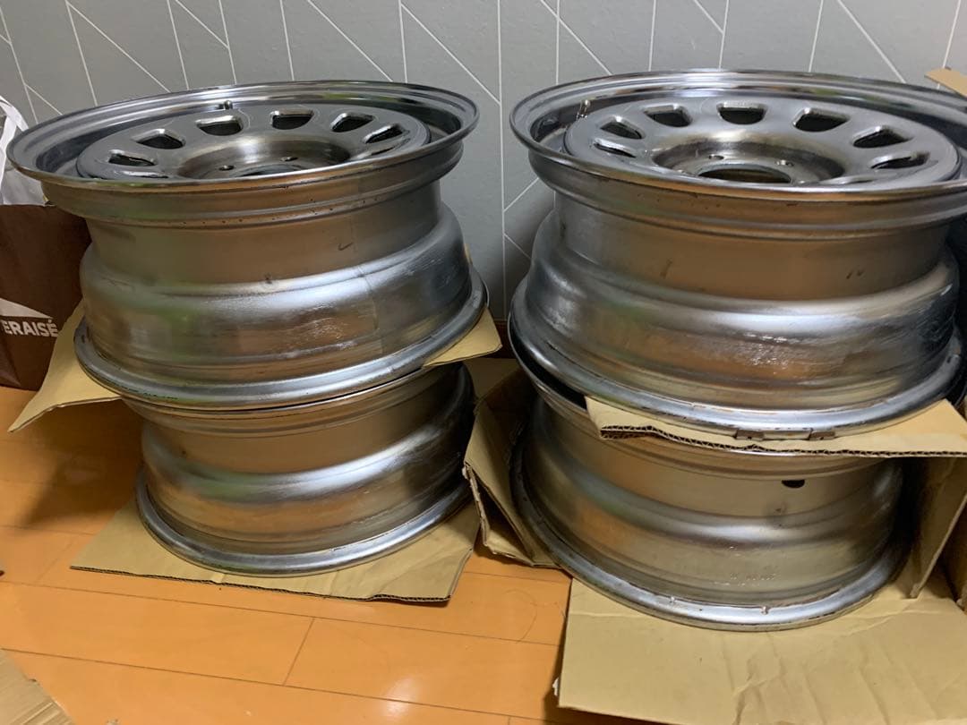♦︎メッキスチールホイール　PCD114.3-5H♦︎【手渡し可能】