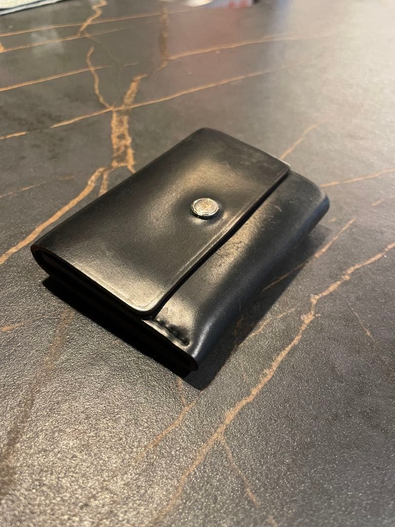 (SCHPERTOR)GANZO ガンゾ　三つ折り財布 黒 レザー