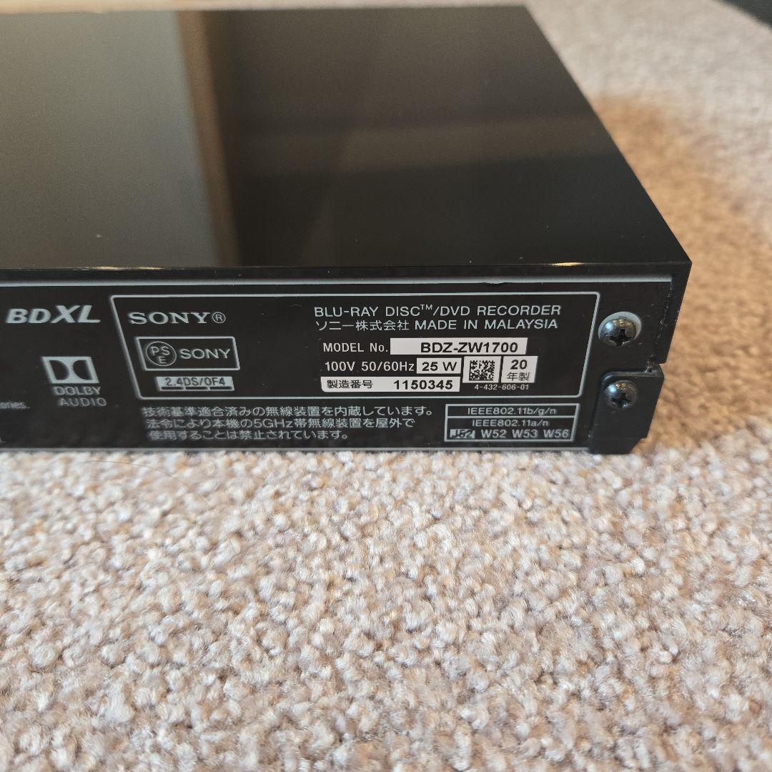 かな様／SONY 4K ブルーレイレコーダー BDZ-ZW1700