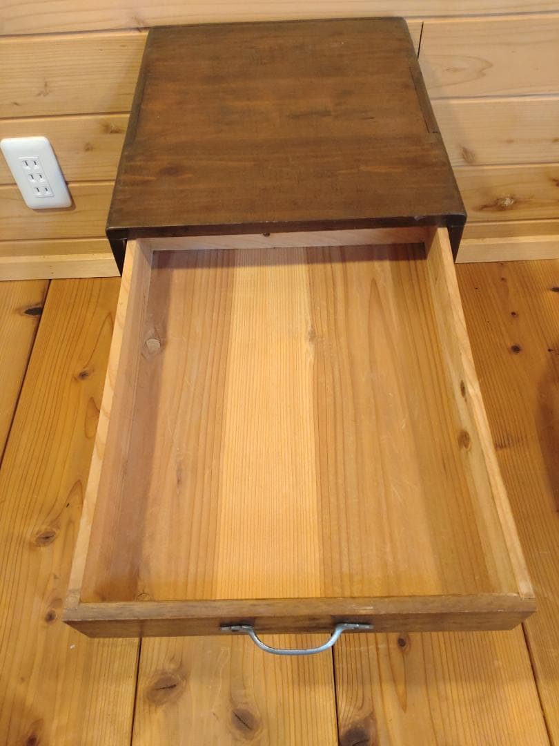 昭和レトロ３点セット　スツール　5段小引出し　ちゃぶ台　無垢材　小道具　民具