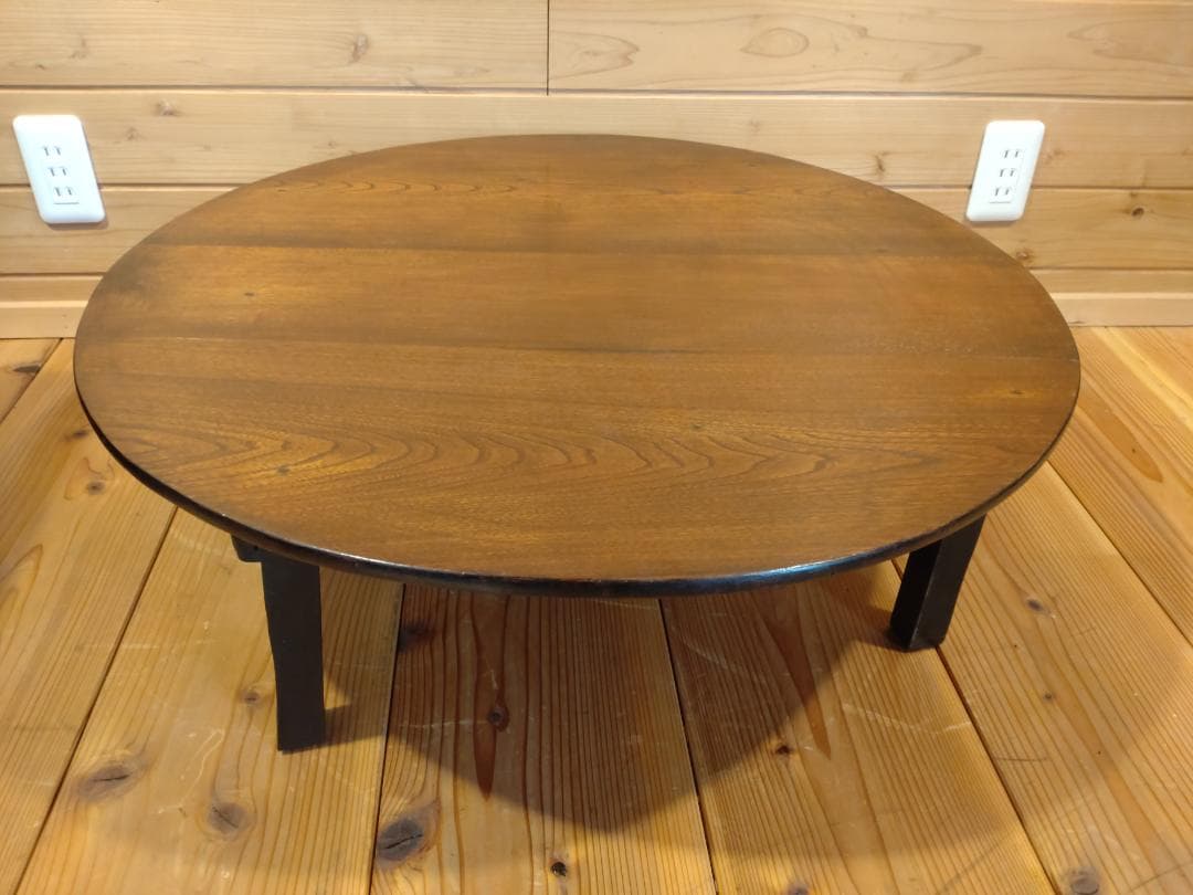 昭和レトロ３点セット　スツール　5段小引出し　ちゃぶ台　無垢材　小道具　民具