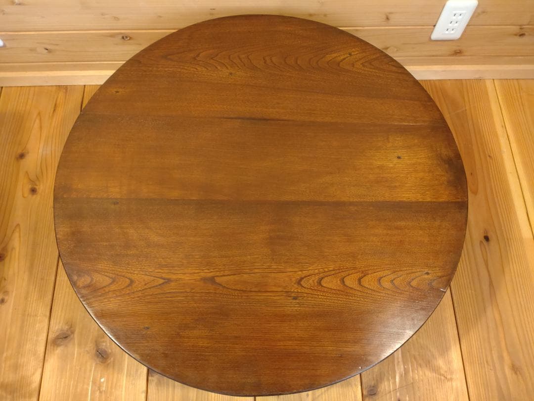 昭和レトロ３点セット　スツール　5段小引出し　ちゃぶ台　無垢材　小道具　民具