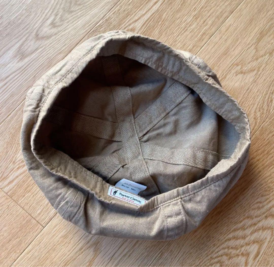 未使用　ポータークラシック　ベレー帽　ハンチング　キャスケット　帽子　ベージュ