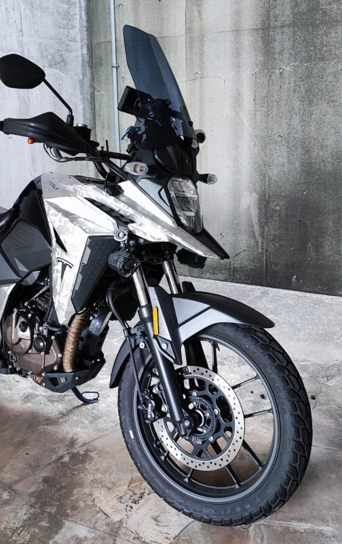 VStrom　ロングシールド　スモーク　Vストローム250SX　ロングスクリーン