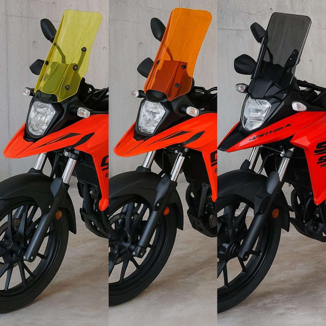 VStrom　ロングシールド　スモーク　Vストローム250SX　ロングスクリーン