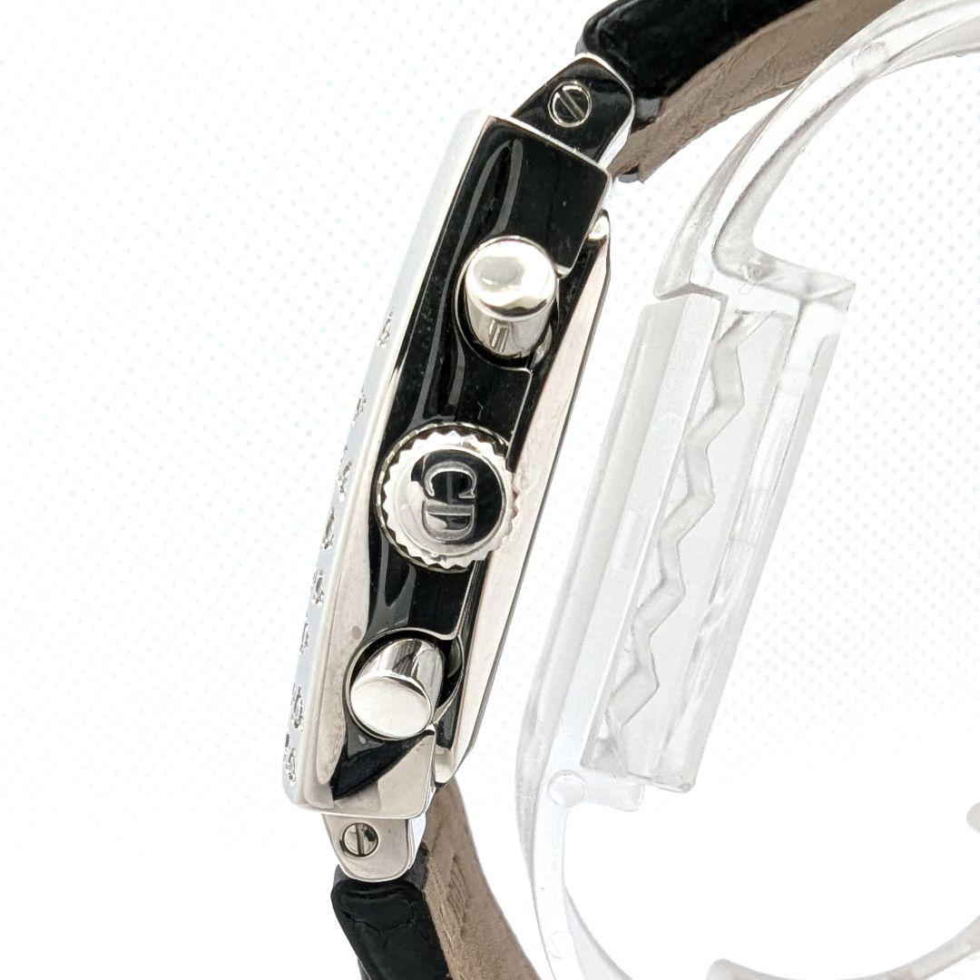 Christian Dior リヴァ ダイヤベゼル クロノグラフ 腕時計 不動