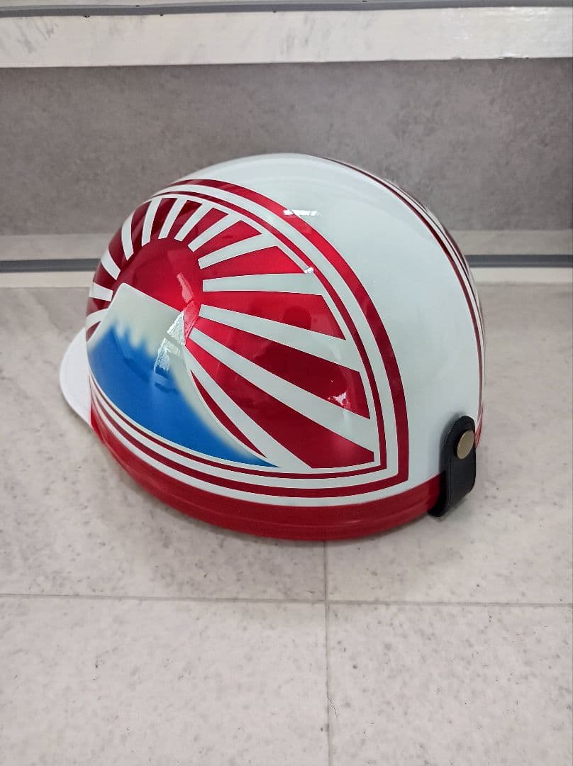 カスタムコルク半　白✘Candyレッド富士日章　富士青