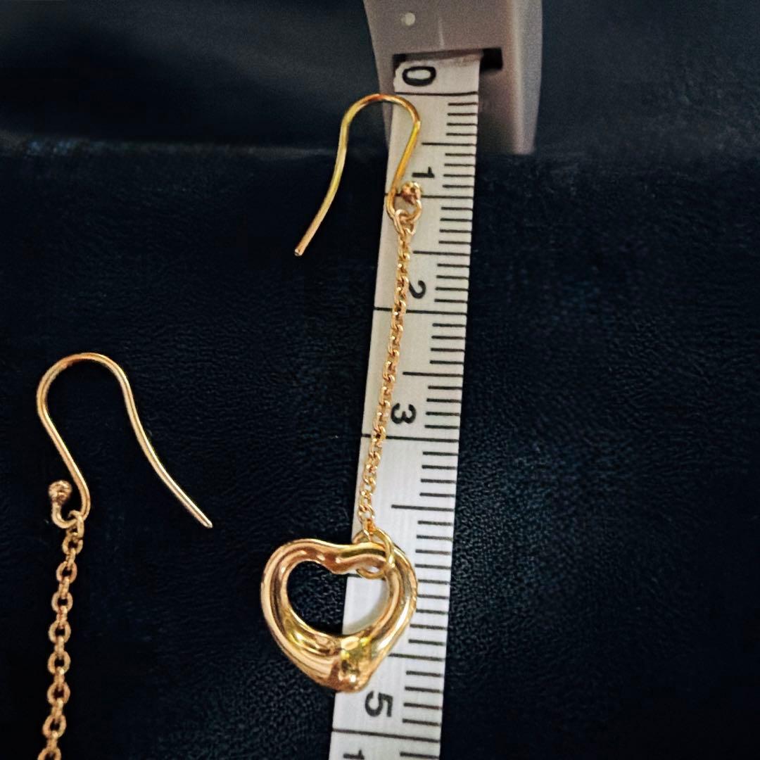Y 　TIFFANYティファニー K18金　オープンハートピアス