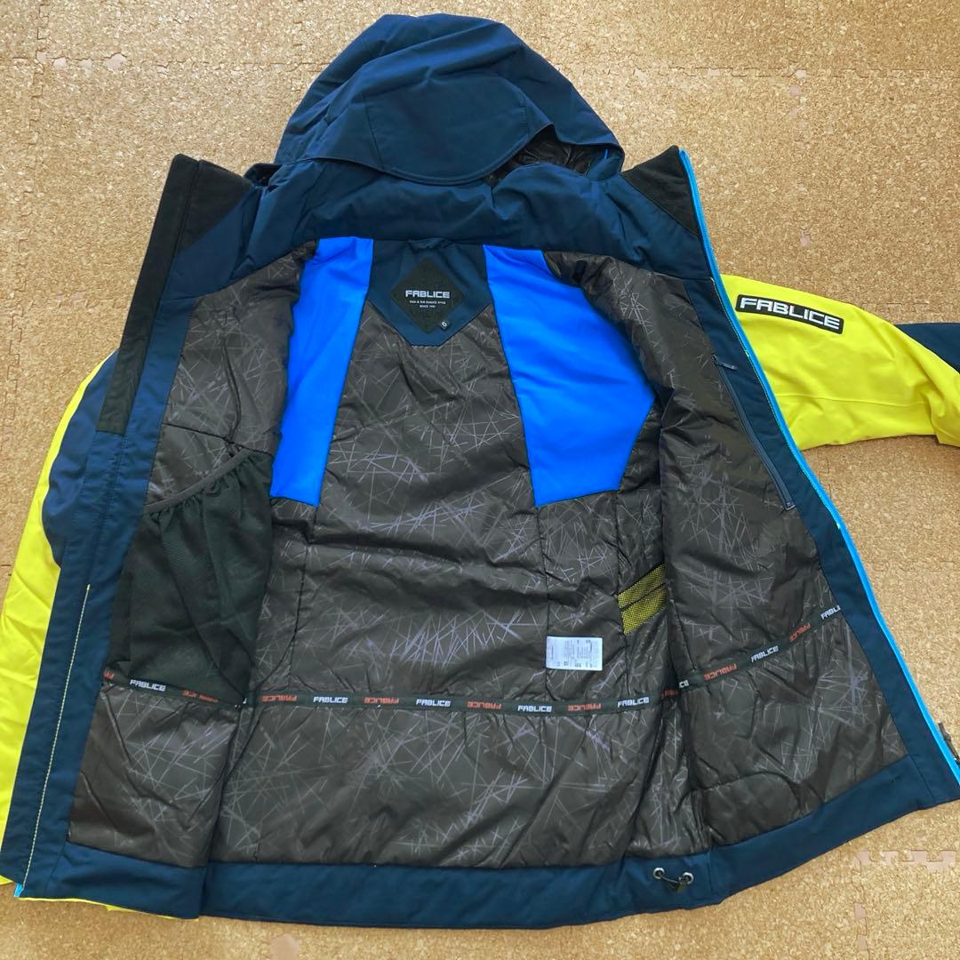 【美品】ファブリスFABLICEスキーウェアスキー スノボジャケットOメンズ紺黄