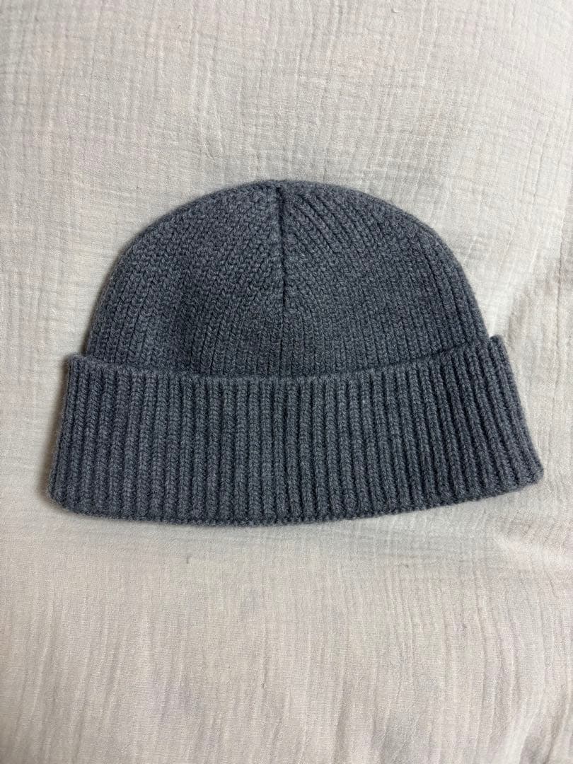 ami グレー ニット帽 ハートロゴ