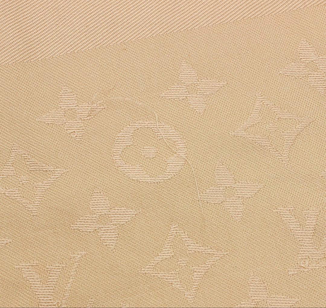 R2761 美品 ルイヴィトン ショール・モノグラム ウール×シルク ストール