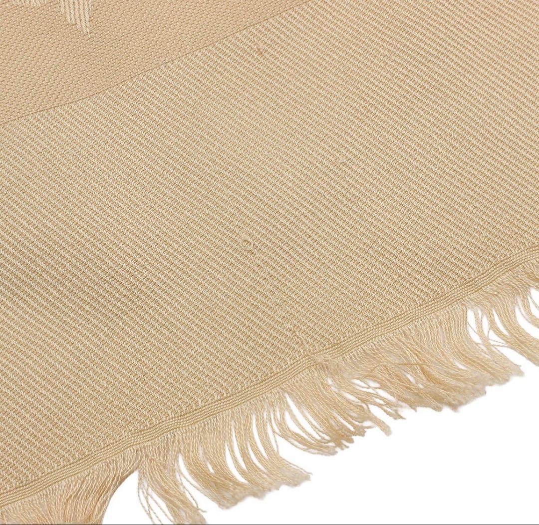 R2761 美品 ルイヴィトン ショール・モノグラム ウール×シルク ストール