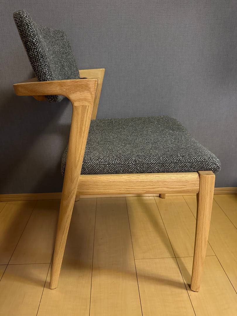FUji FURNITURE koti アームレスチェア　グレー　オーク