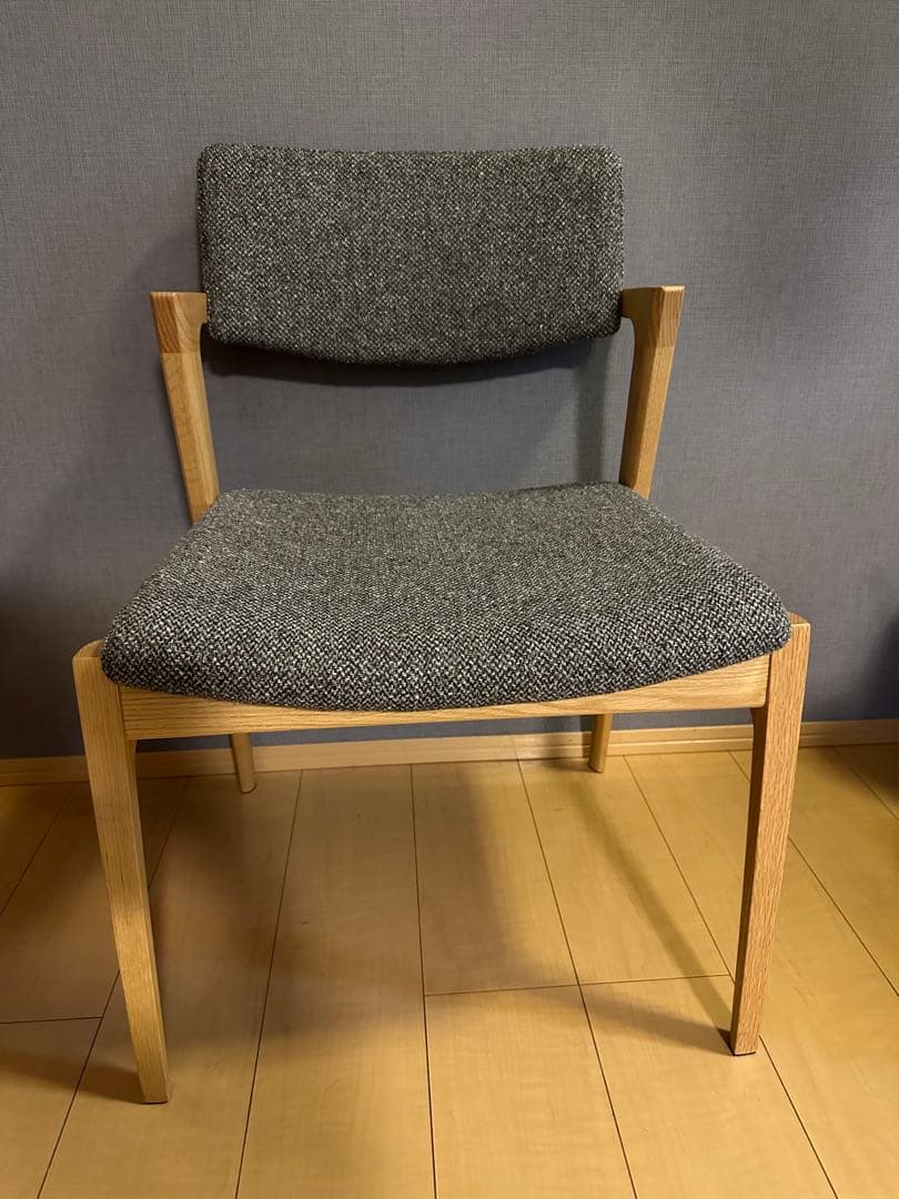 FUji FURNITURE koti アームレスチェア　グレー　オーク