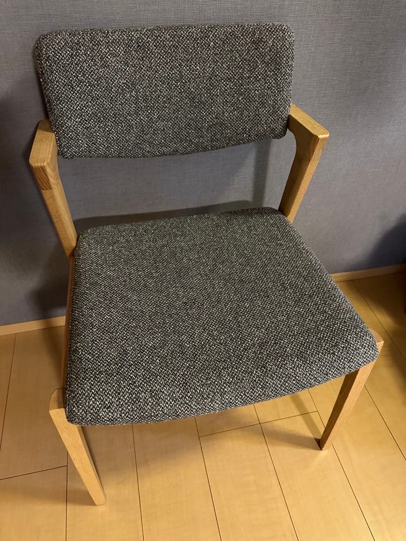 FUji FURNITURE koti アームレスチェア　グレー　オーク