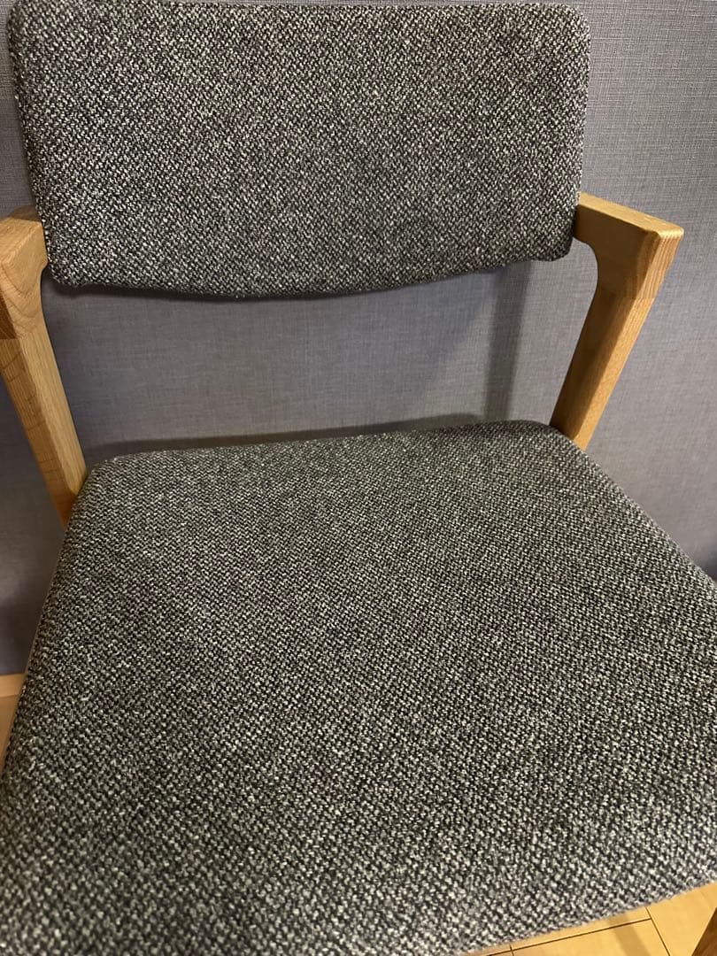 FUji FURNITURE koti アームレスチェア　グレー　オーク