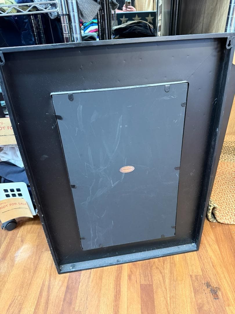 WTW ヴィンテージ風 星条旗 大型 スチール ウォールミラー 鏡