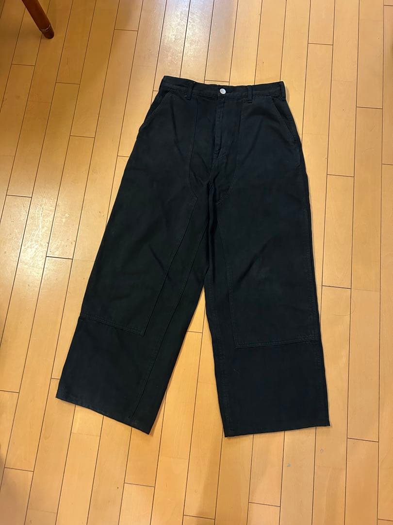 シシクイ✴︎ペインターパンツ ブラック 34 丈詰め有り