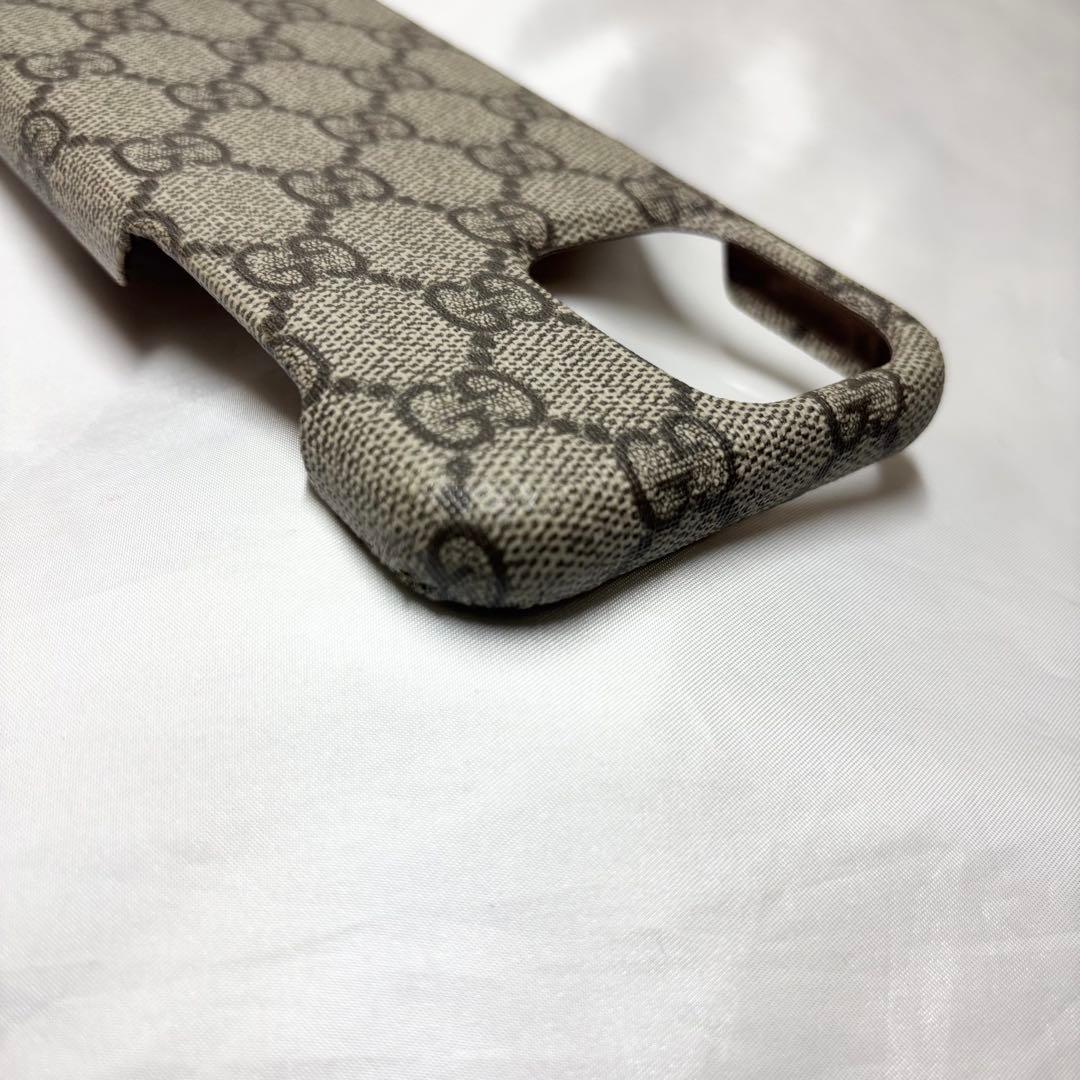 【美品】　グッチ　iPhoneケース　14pro max GGスプリーム