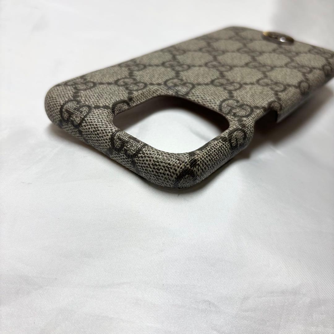【美品】　グッチ　iPhoneケース　14pro max GGスプリーム