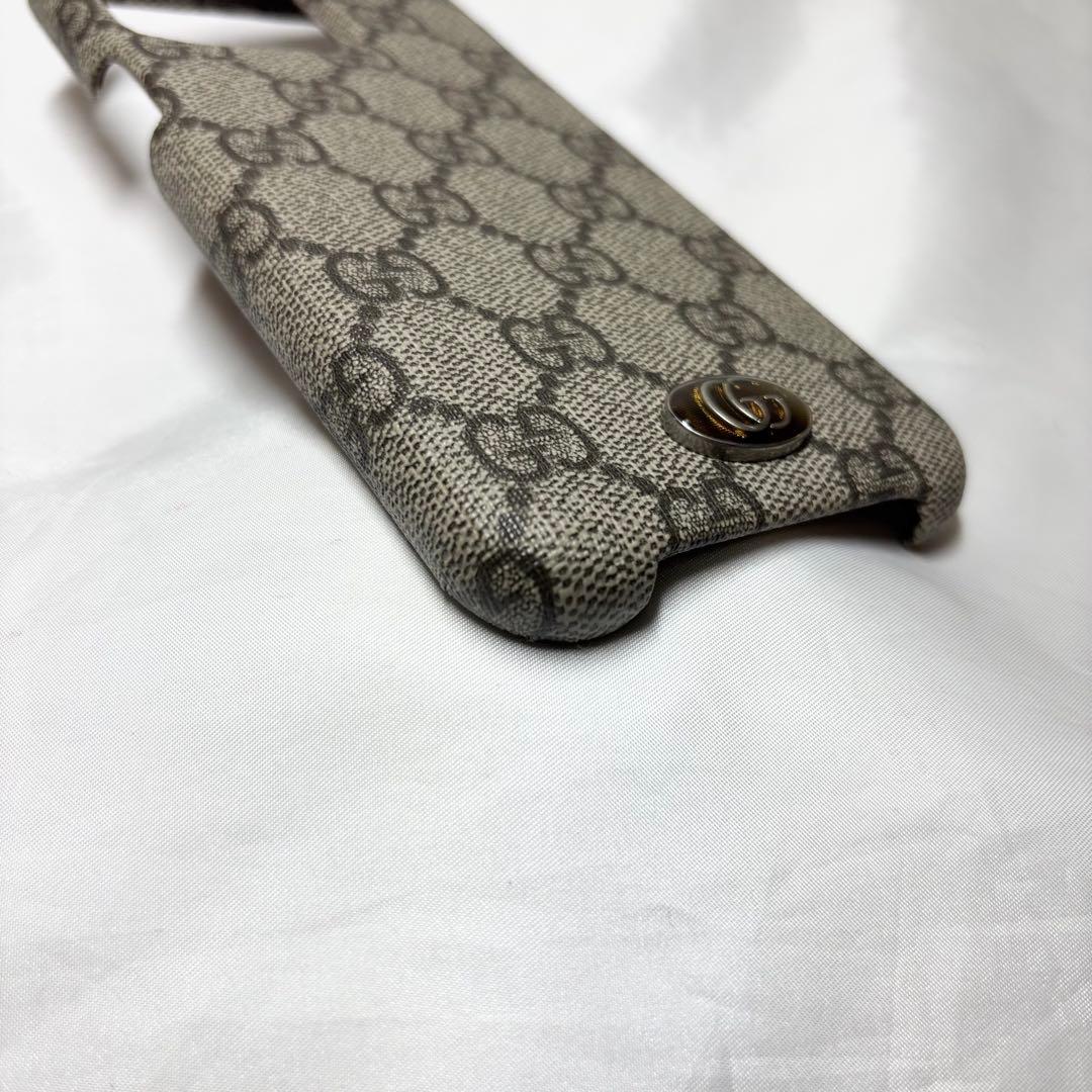 【美品】　グッチ　iPhoneケース　14pro max GGスプリーム