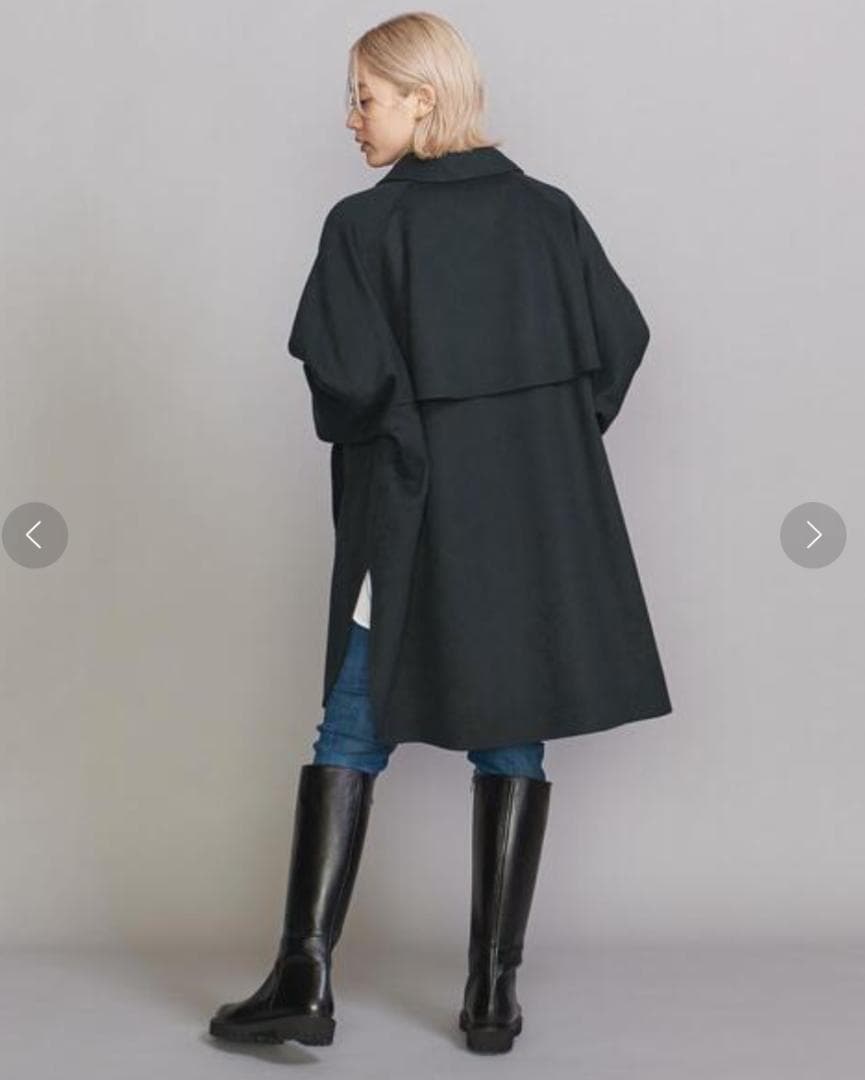 Beauty & Youth リバー ポンチョ コート Dark Green M