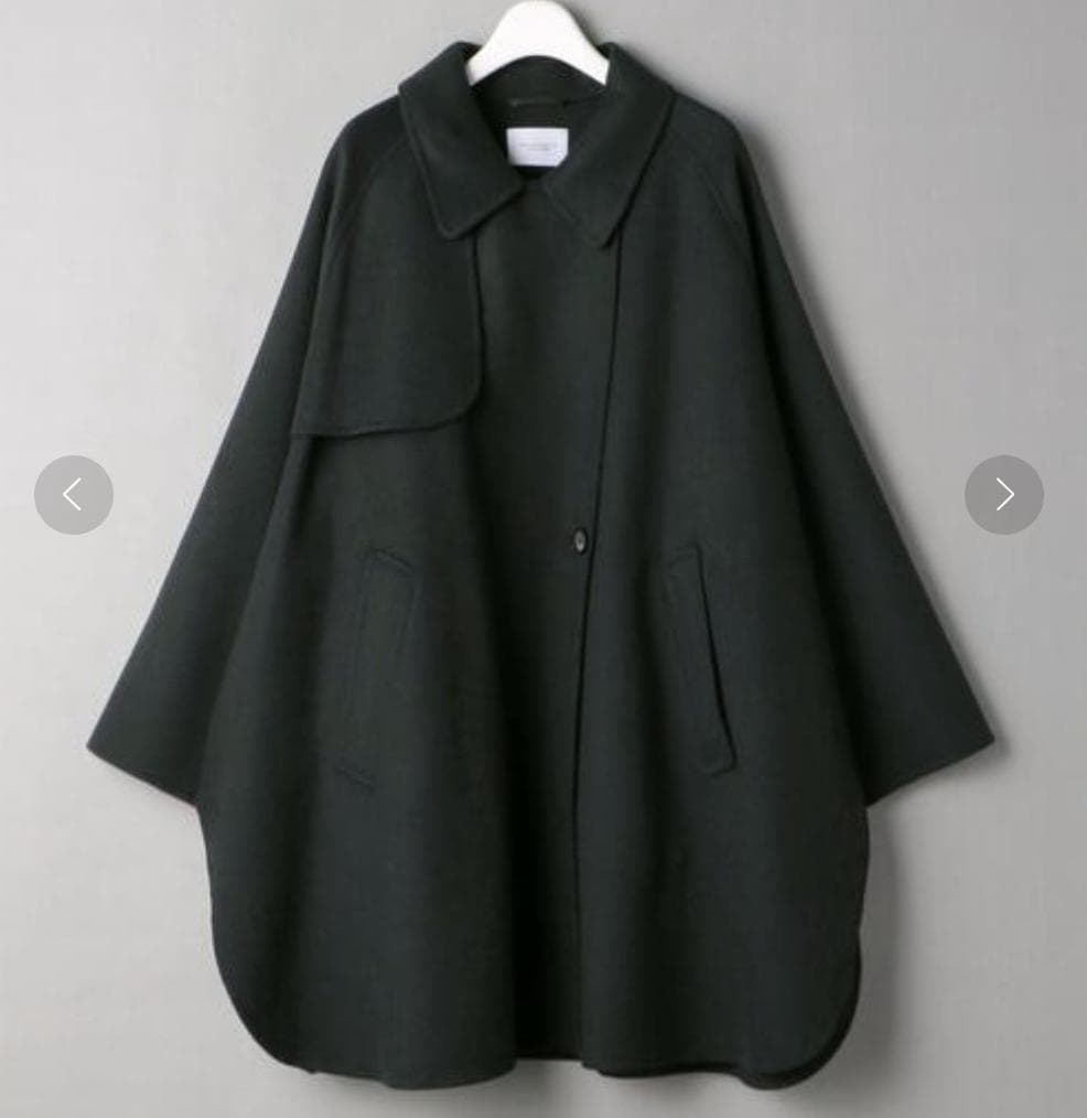 Beauty & Youth リバー ポンチョ コート Dark Green M