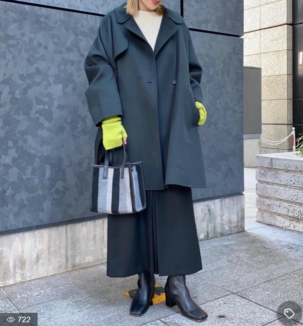 Beauty & Youth リバー ポンチョ コート Dark Green M