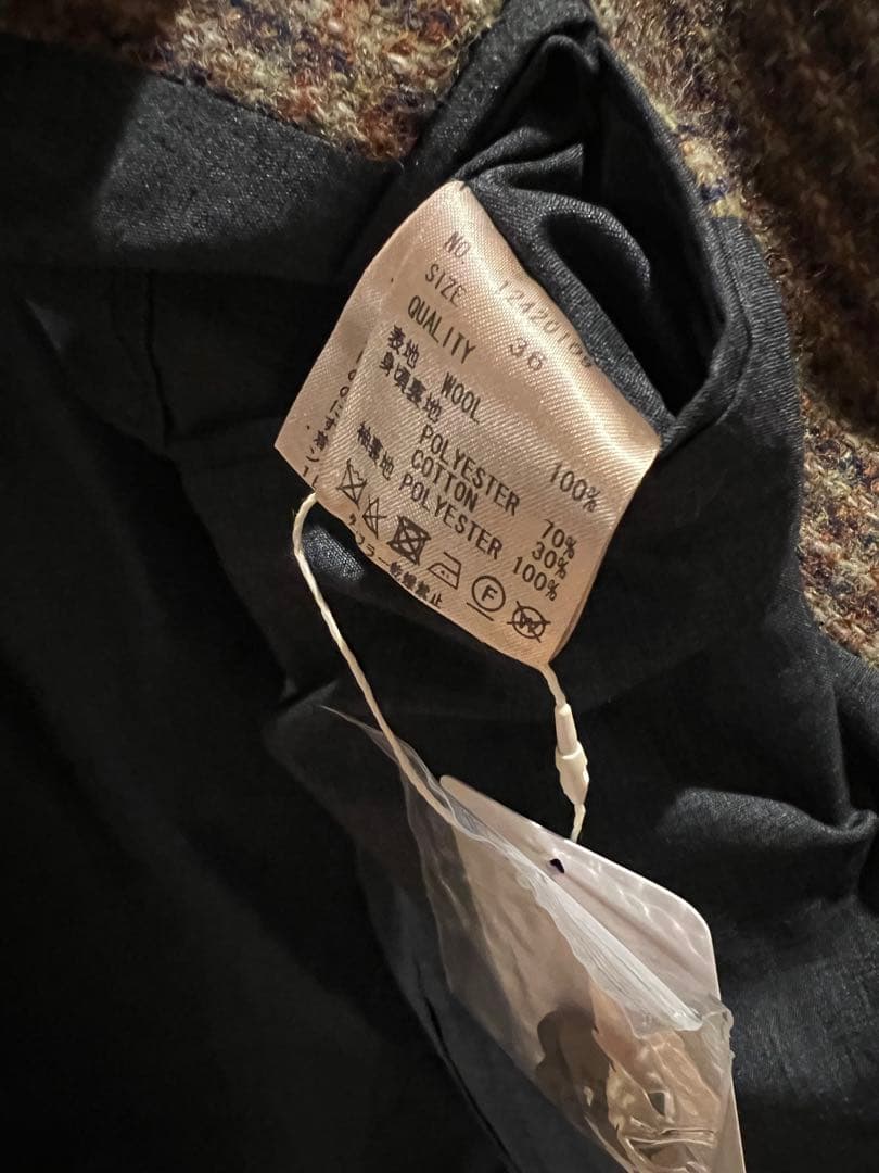 ジャケット・アウター todayful Wool100% check jacket 36