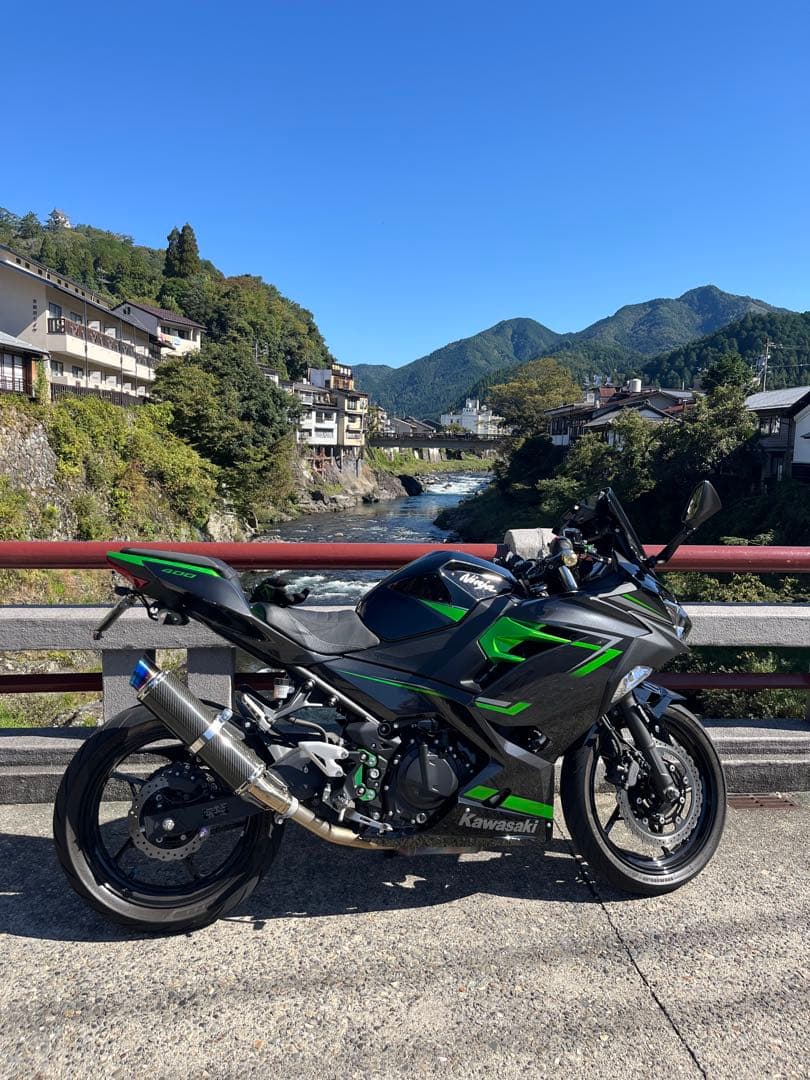 ninja400 マフラー　BEAMS R-EVO2 カーボン【ジャンク品】
