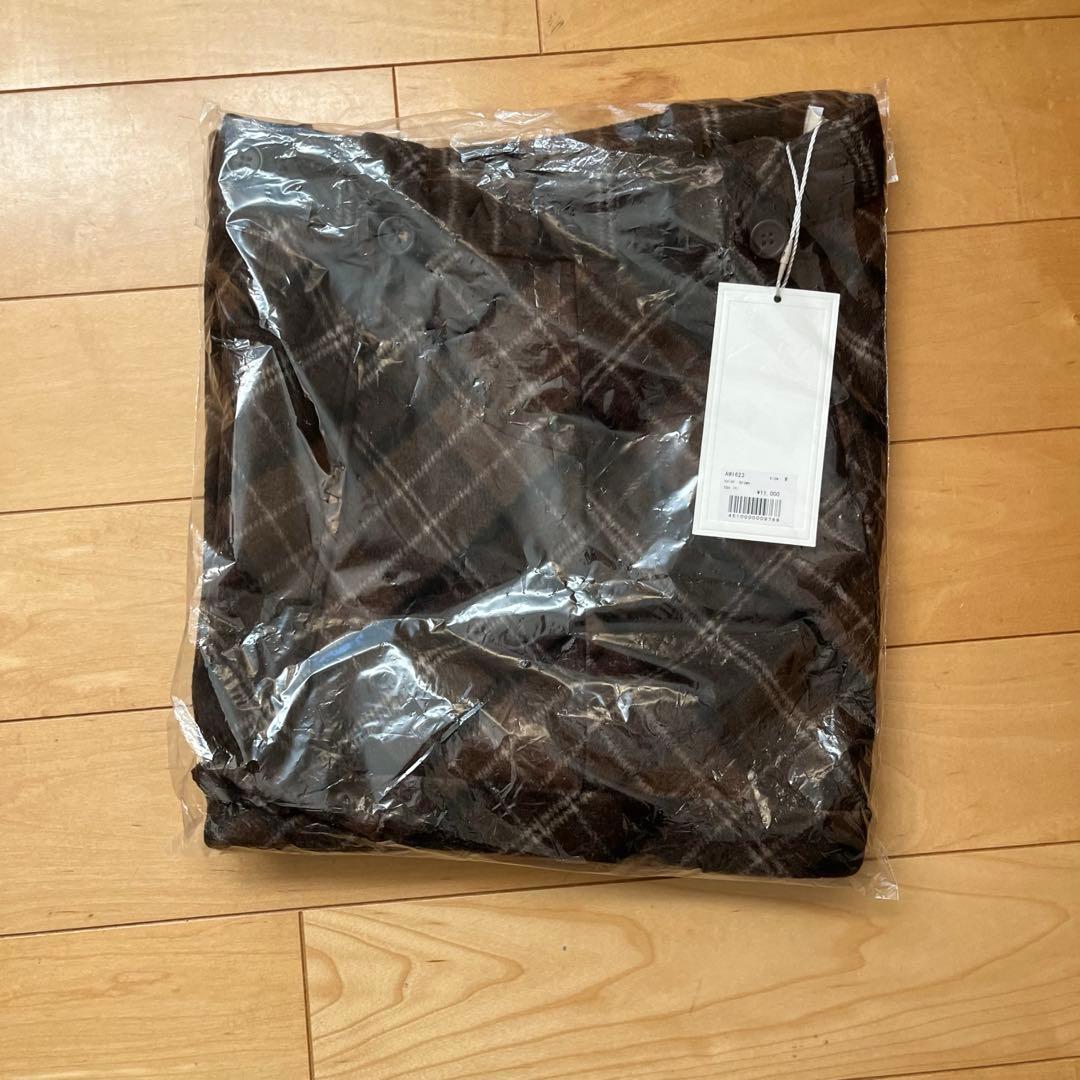 パンツ ANDMARY Ribbon check mini pants brown M