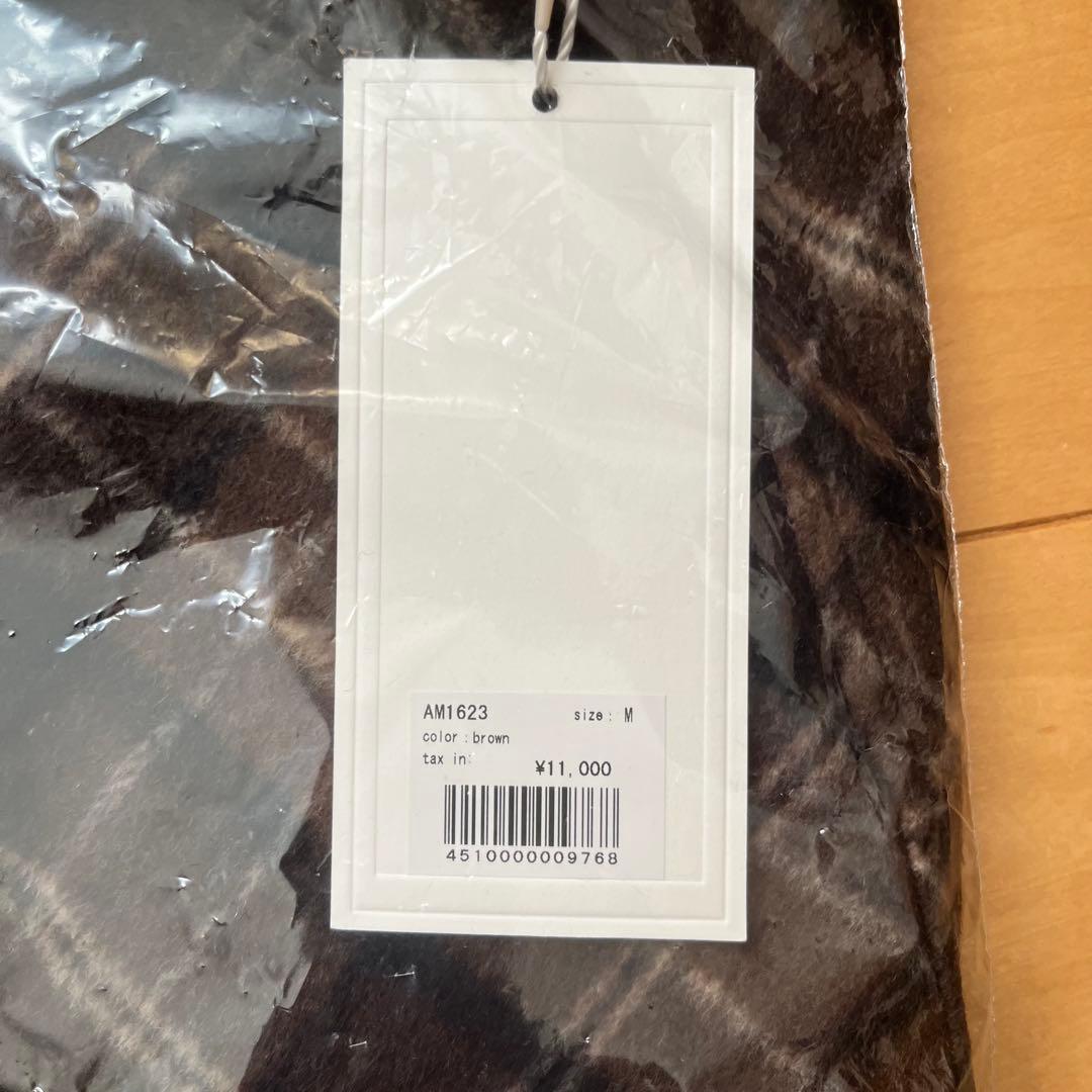 パンツ ANDMARY Ribbon check mini pants brown M