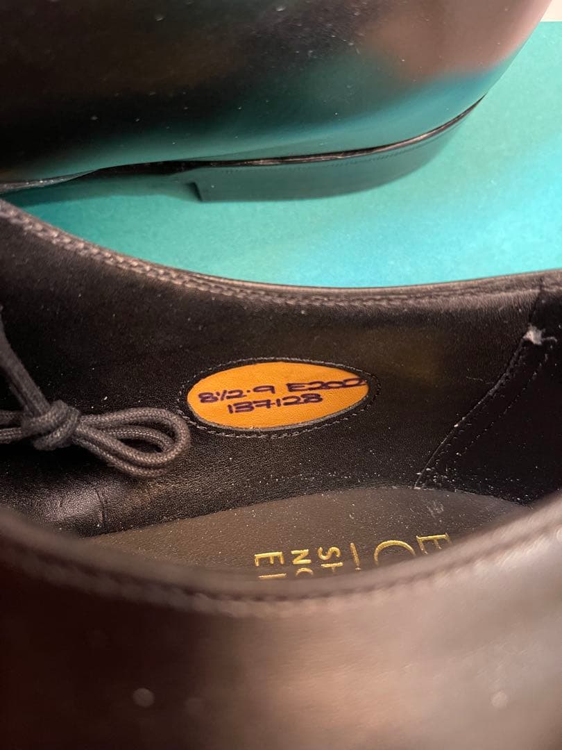 英国製新品エドワードグリーン最高級ライン 黒色バークレイ202ラスト UK8.5