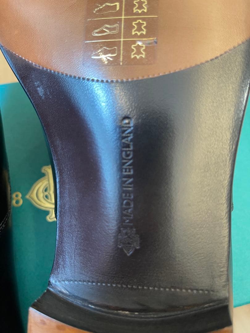 英国製新品エドワードグリーン最高級ライン 黒色バークレイ202ラスト UK8.5