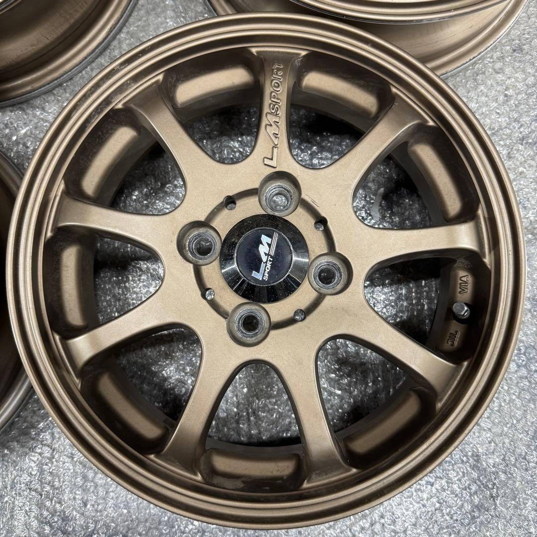 LM SPORT 14インチ4.5J+45ブロンズ4本セット
