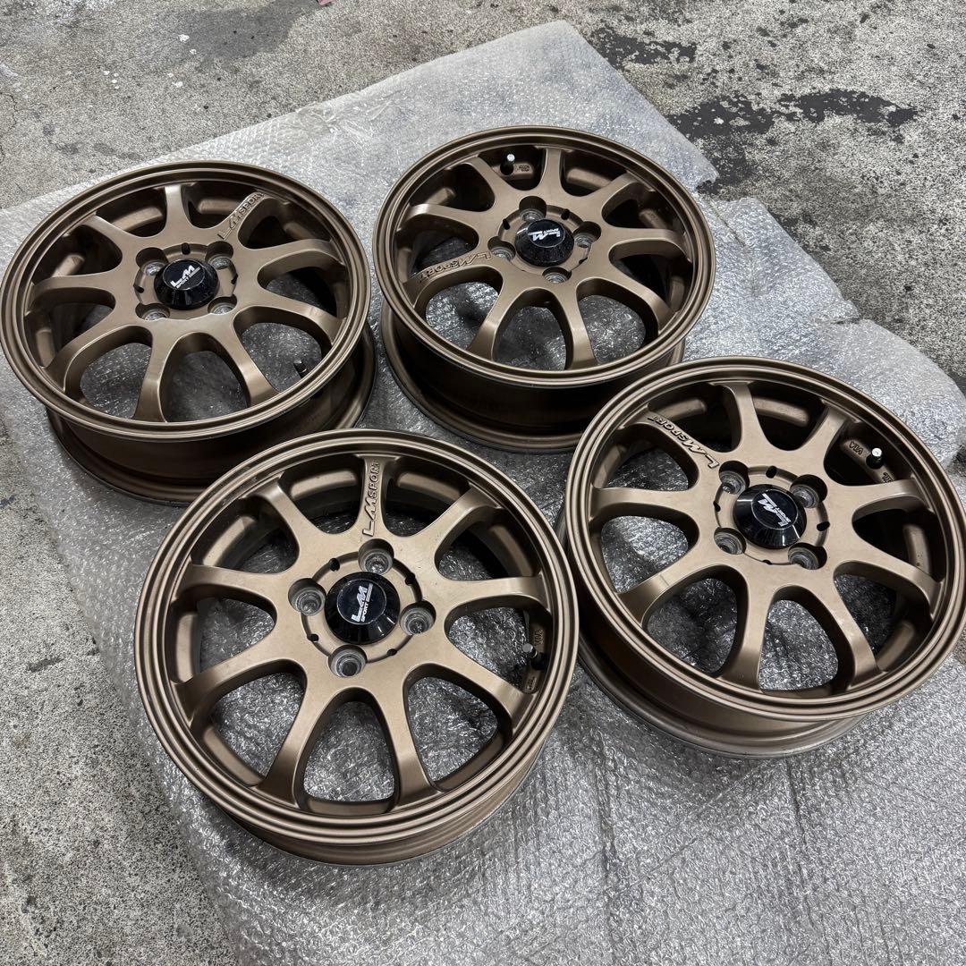 LM SPORT 14インチ4.5J+45ブロンズ4本セット