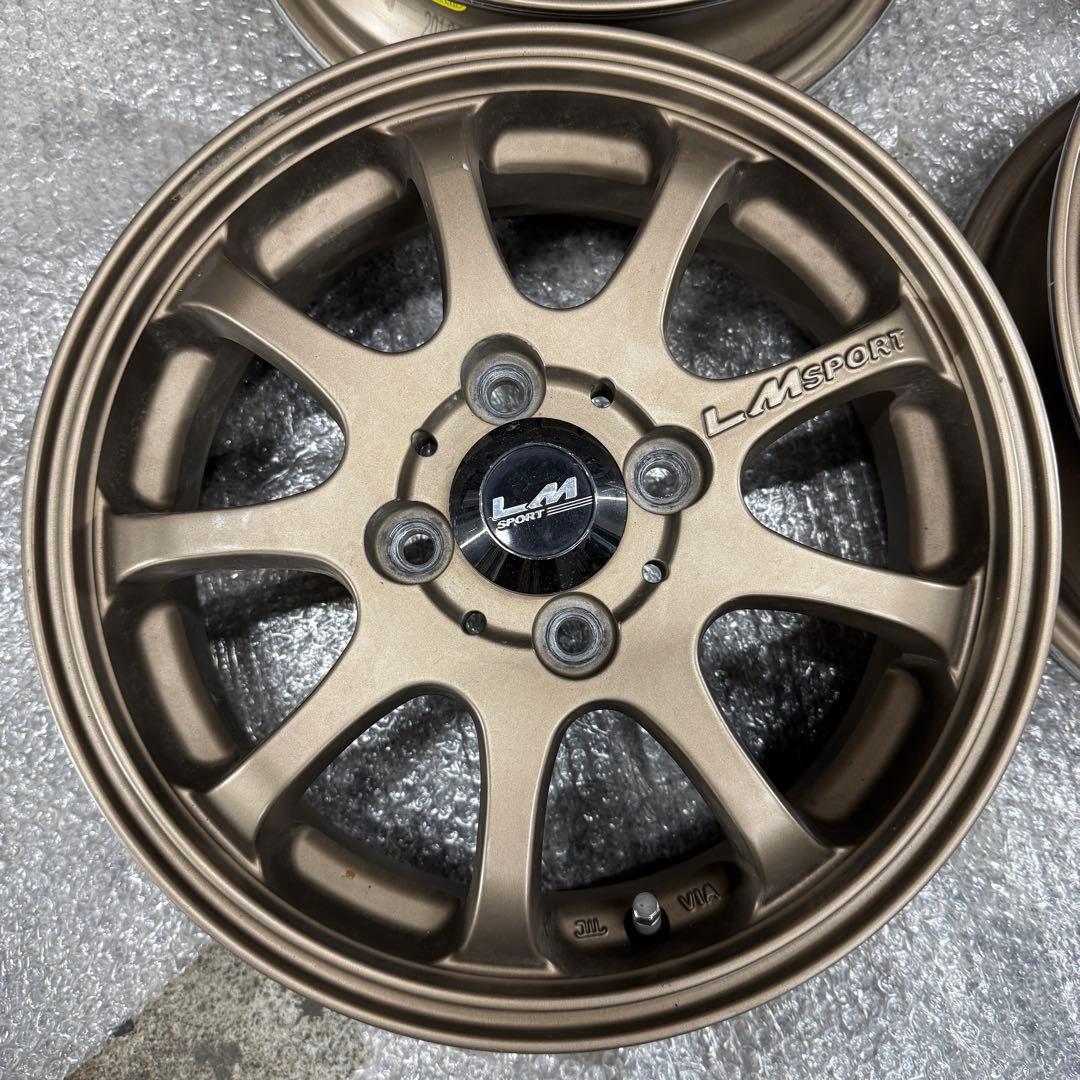 LM SPORT 14インチ4.5J+45ブロンズ4本セット